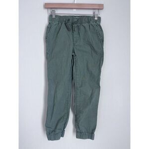 Gap Kids Boys Size Medium Green‎ Pull on Long Pants Side Pockets Elastic Cuffs